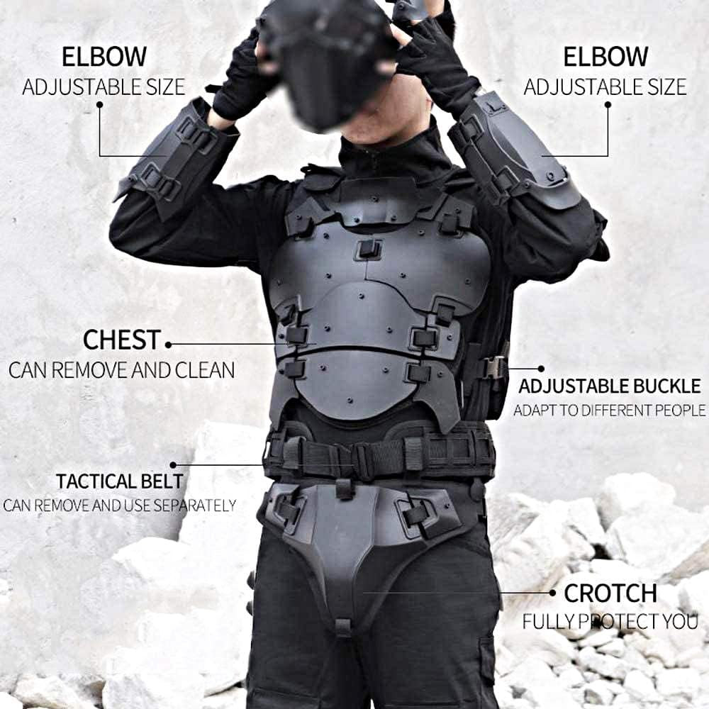 Airsoft Vest Armor Vests Adjustable Tactical Molle Chest Protector Set Paintb...