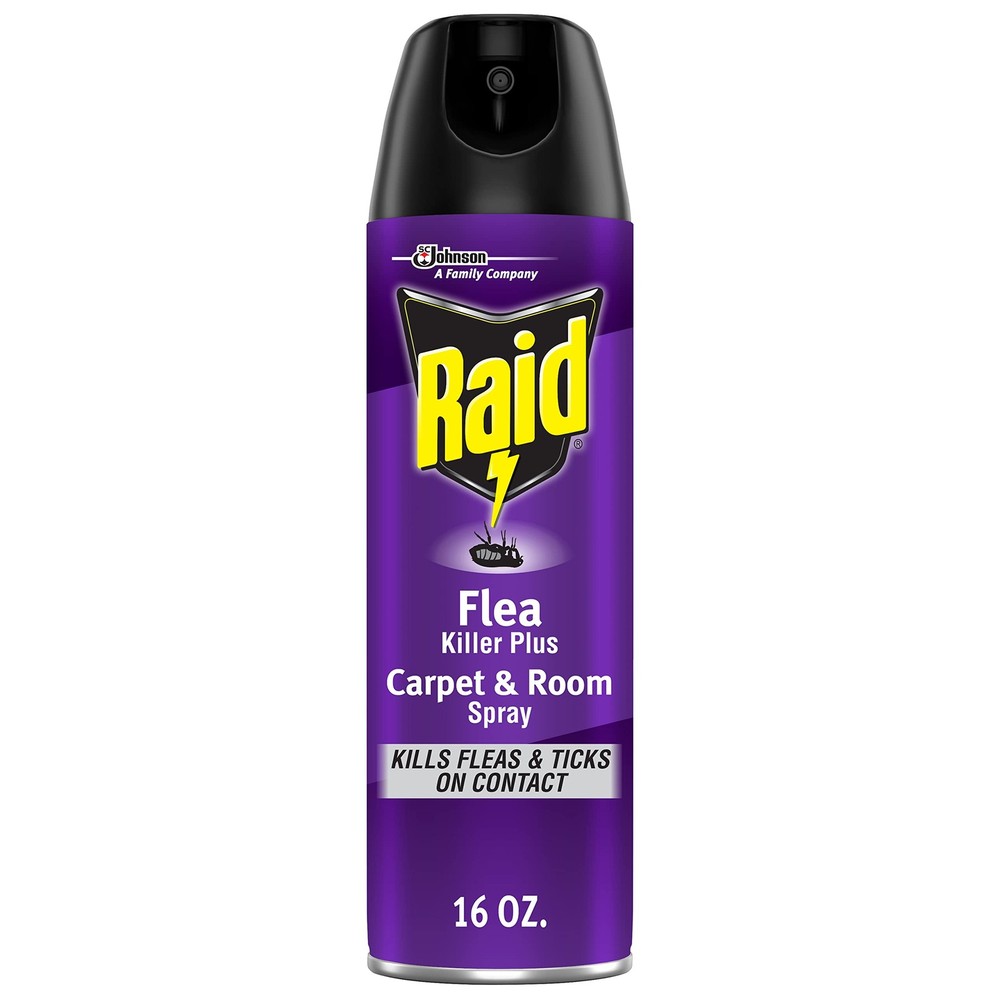 Raid Flea Killer Carpet & Room Spray, Kills hatching eggs for up to 4 months,...
