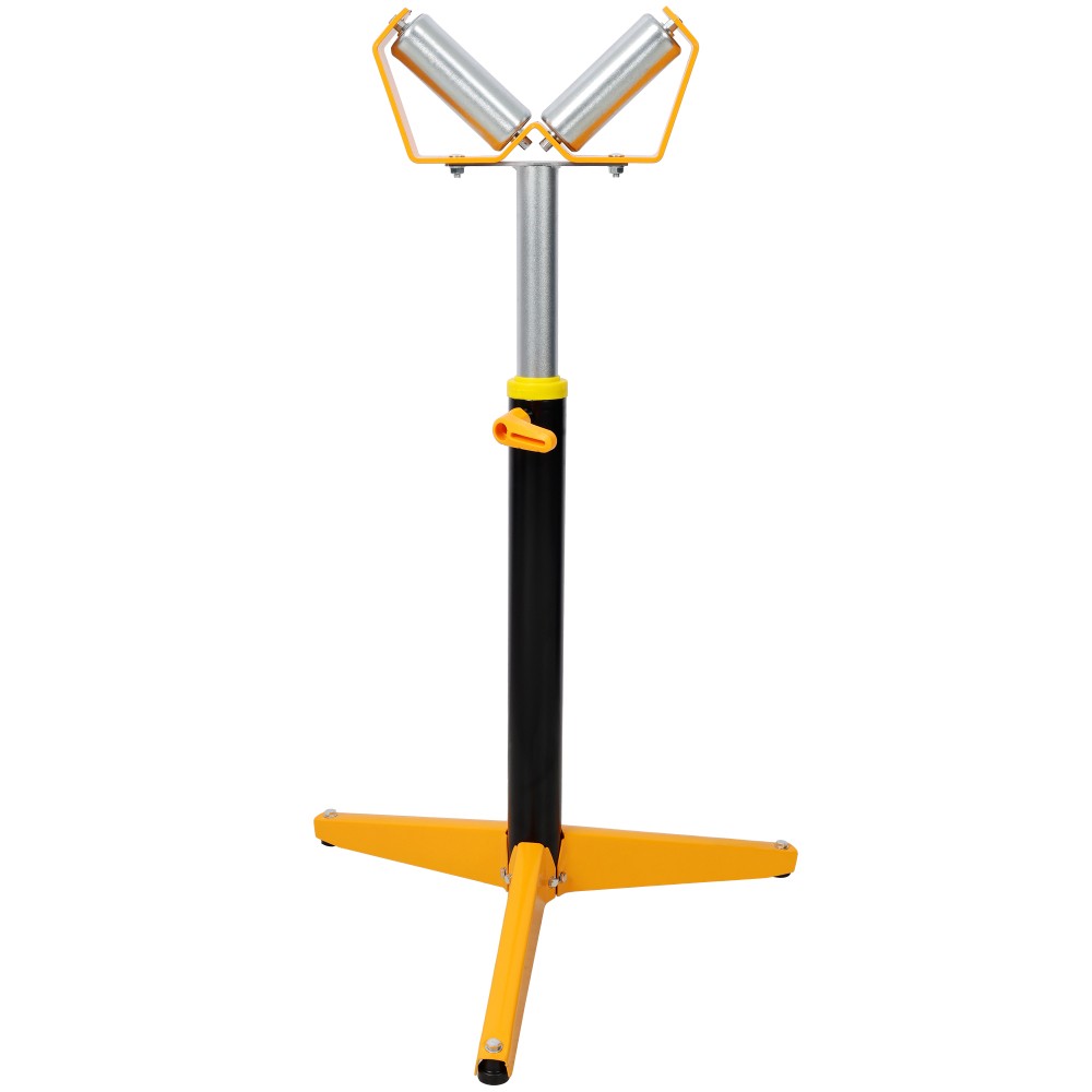 Adjustable V-Shape Roller Stand for Woodworking & Construction