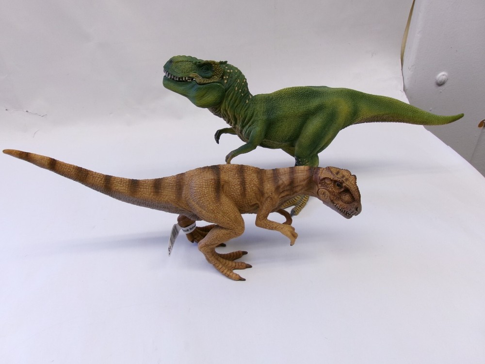 2 SCHLEICH DINOSAUR FIGURES....T-REX & ALLOSAURUS