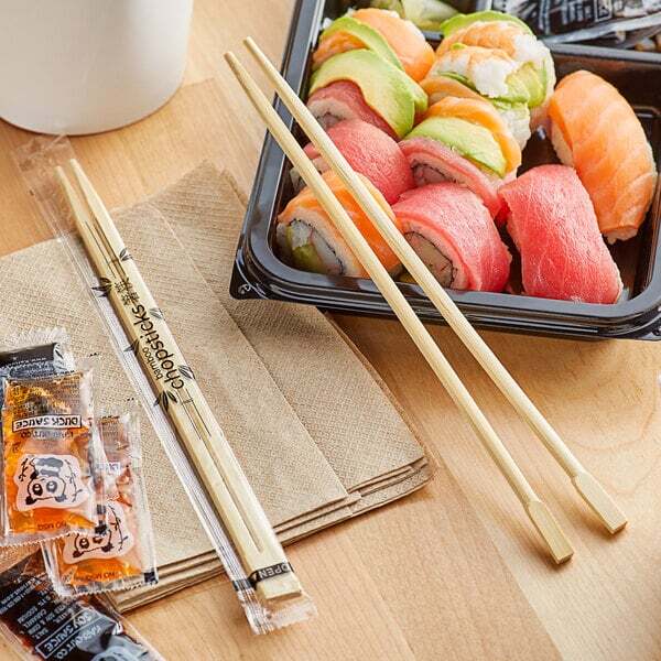 Emperor's Select 9" Bamboo Twin Chopsticks - 100/Pack