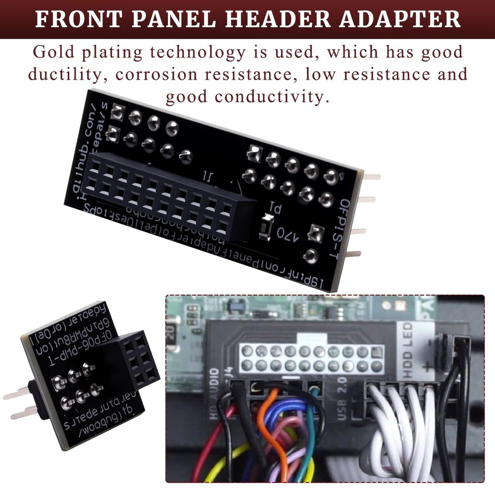 Front Panel Header Adapter Compatible with Dell Optiplex 7010 9010 7020 9020 ...