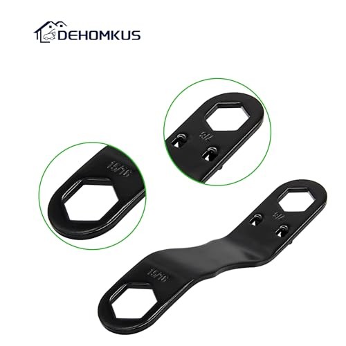 RV Water Heater Drain Plug Kit, Include 1 Pieces Angled Wrench, 4 Pieces 1/2"