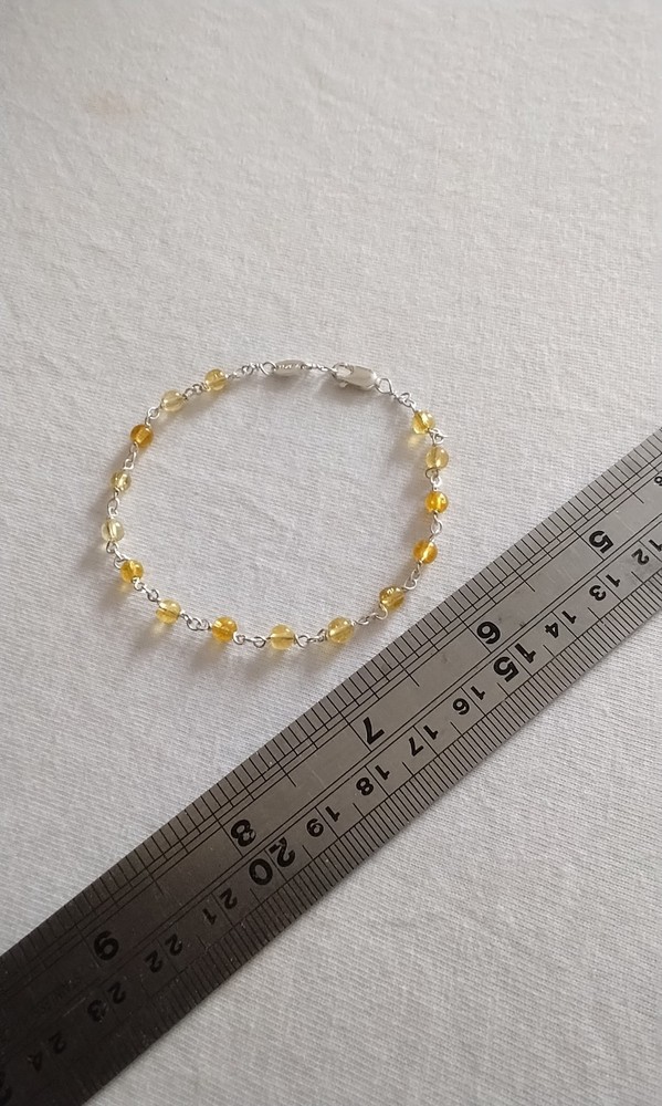 Sterling Silver and Citrene Bracelet