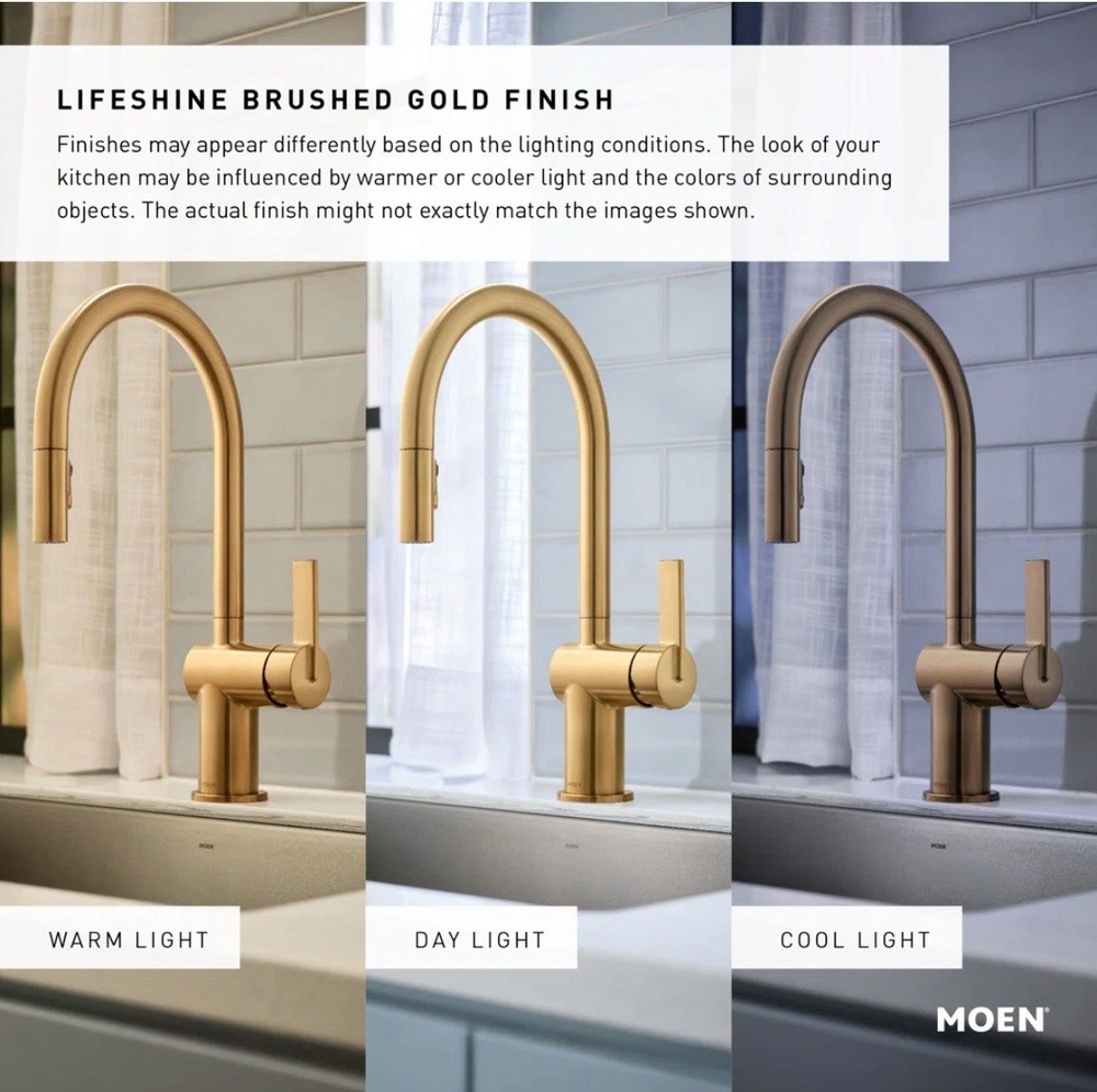 MOEN Cia Single-Handle Pull-Down Sprayer Kitchen Faucet with Power Boost