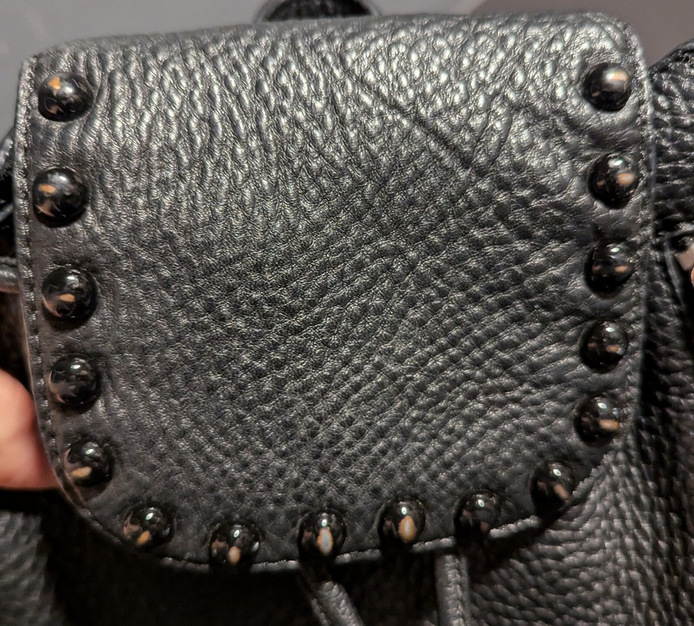Rebecca Minkoff Mini Black Studded Leather Backpack