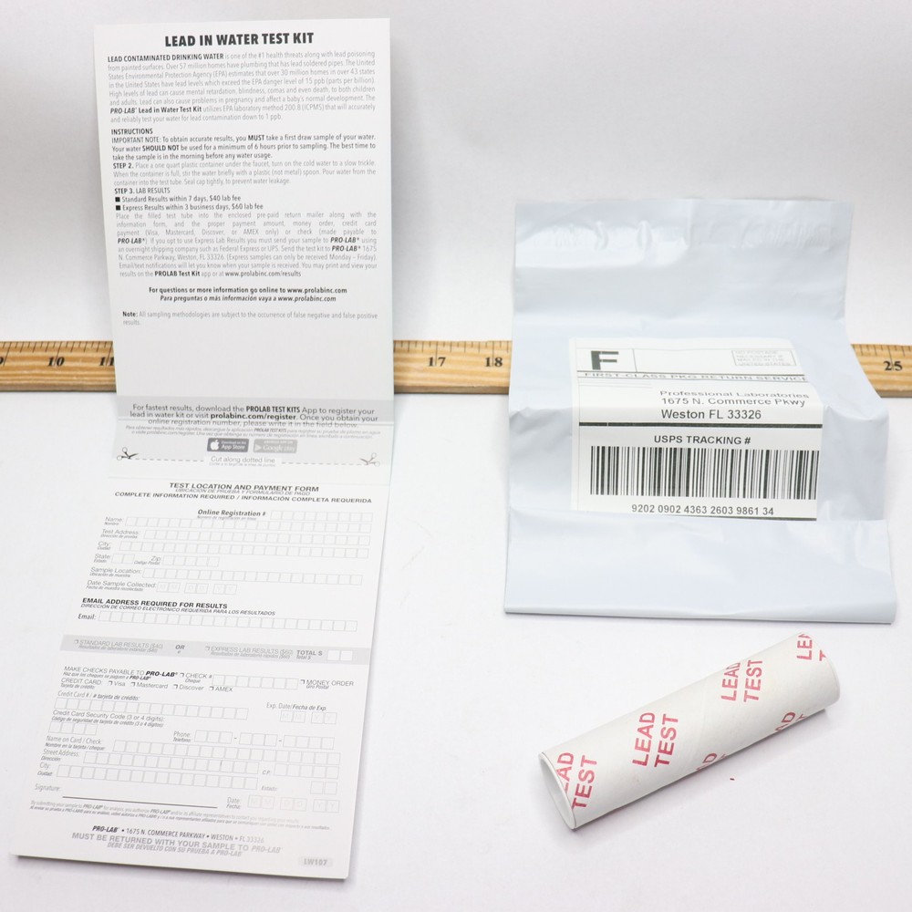 PRO-LAB Lead-In Water Test Kit