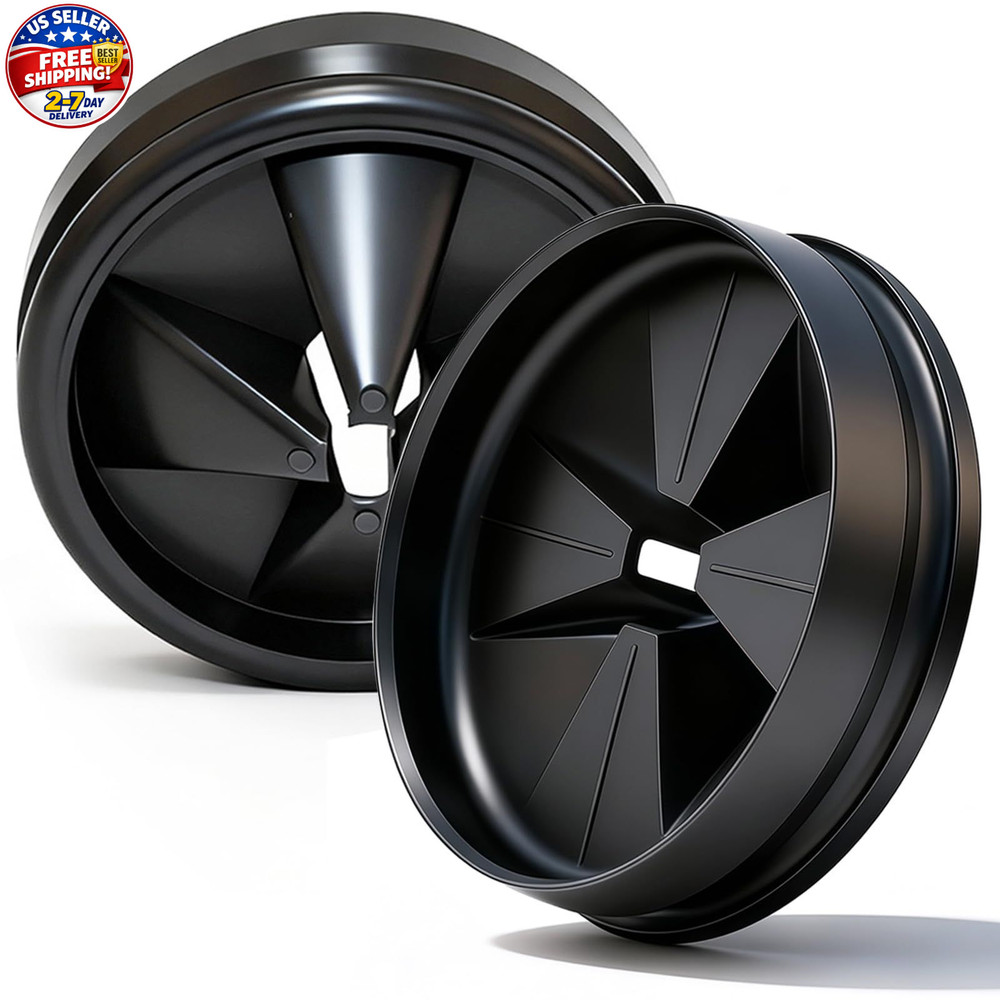 2pc Garbage Disposal Splash Guard 3 3/8" for InSinkErator Evolution 3 3/8", Blac