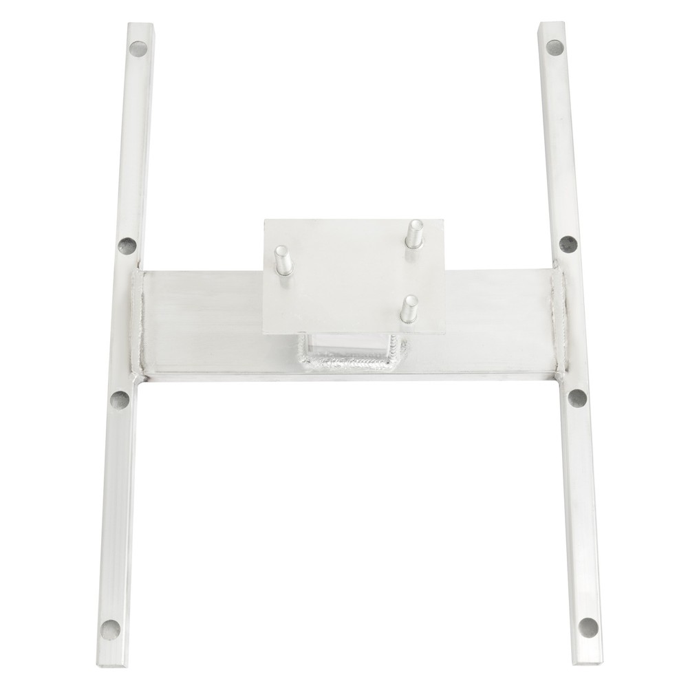 16" Stud Spacing Trailer Mount H-Mount Spare Tire Carrier 5-Lug Wheel, Aluminum