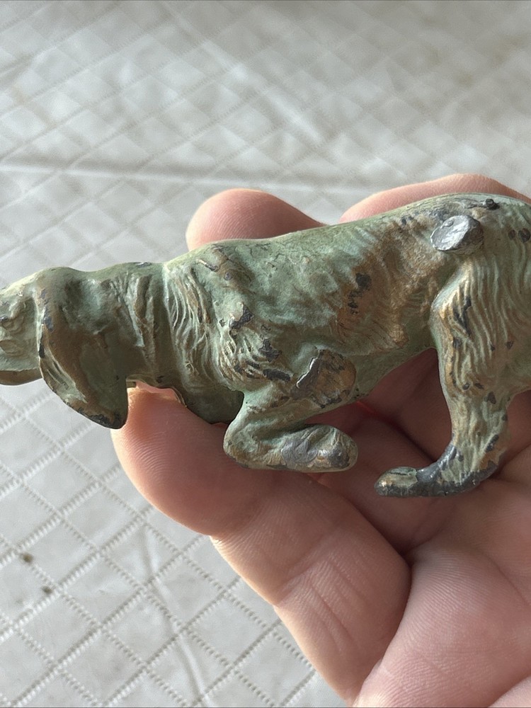 Vintage Cast Metal (solid) Spaniel/Retriever Figure 5.5”