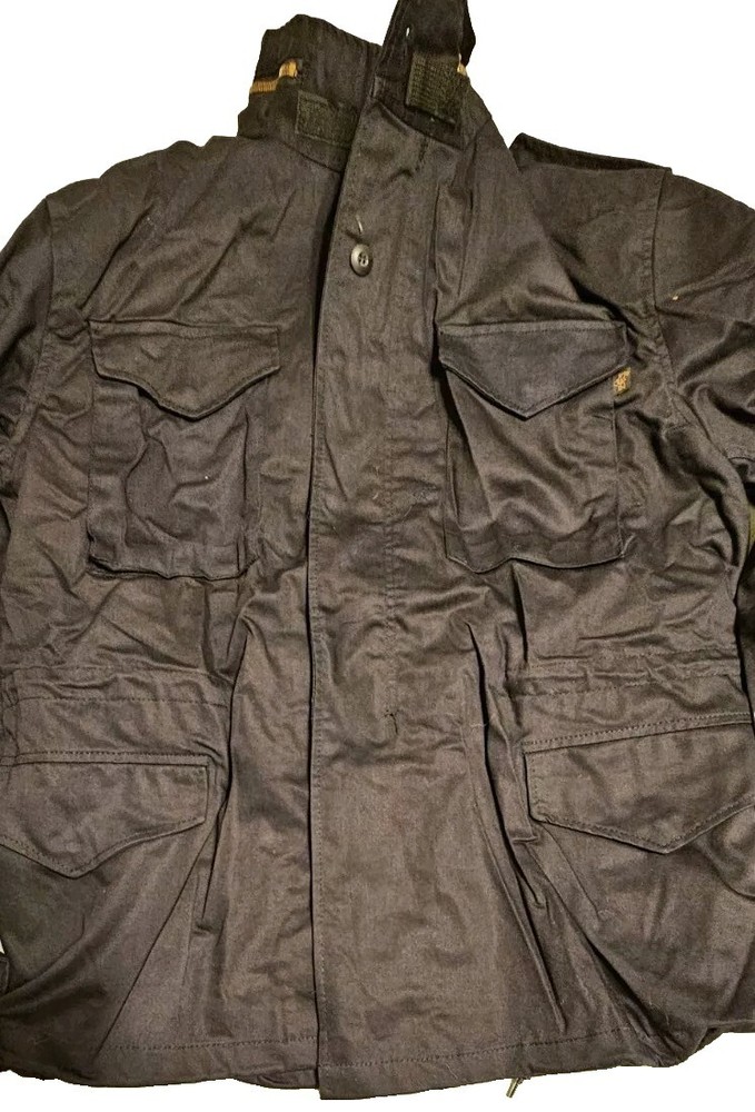 Black Field Jacket Size Large Regular