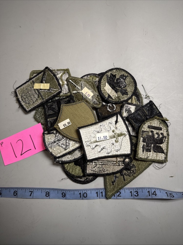 Cold War US Olive Drab Patch 21 Pieces P121