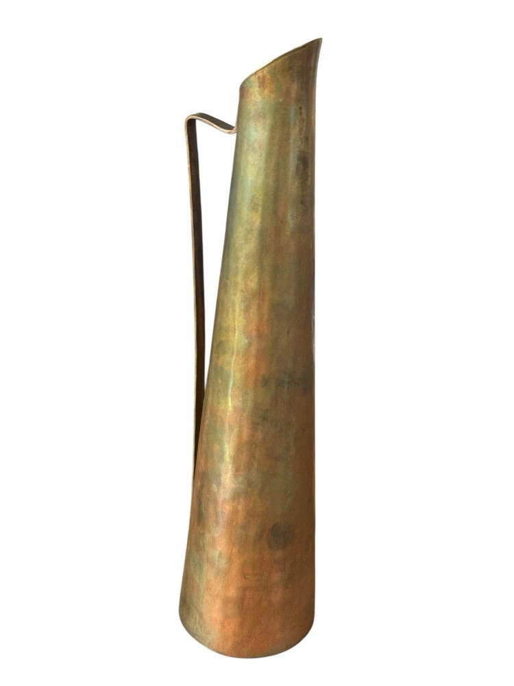 Vintage Copper Vase With Handle