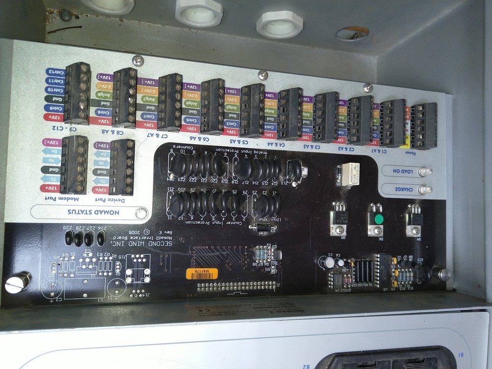 SecondWind NOMAD 2 Data Logger for Wind Resource Assessment, turns on