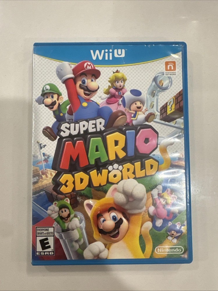 Super Mario 3D World Nintendo Wii U Authentic Replacement Case