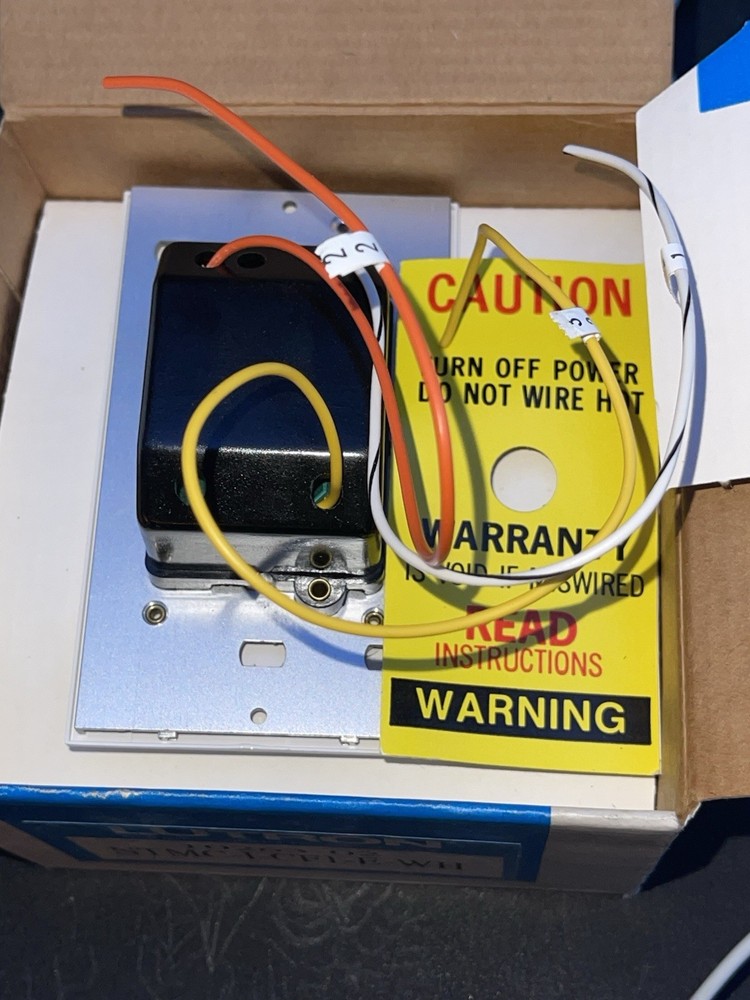 Lutron NTMC-I-CF1-E-WH Emergency Wall Switch – White