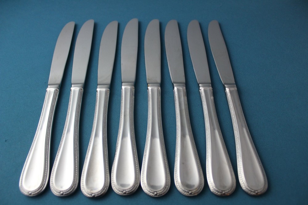 Gorham BRAID Dinner Knives Solid (Set of 8) Glossy China LIGHT USE 9 1/4"