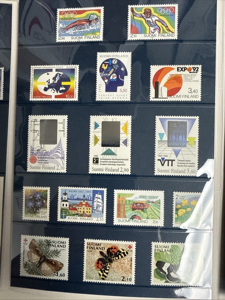 Finland 1992 Mint Set Very Fine Never Hinged