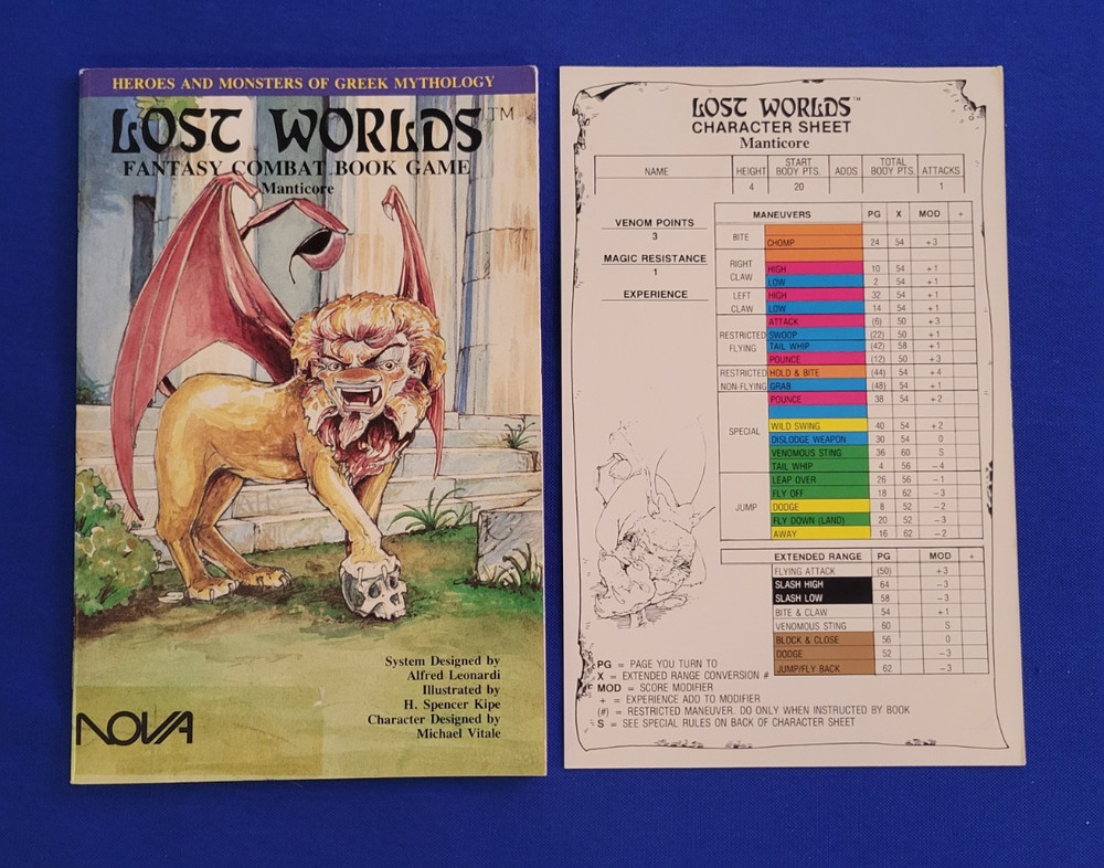 Manticore - Lost Worlds with Card