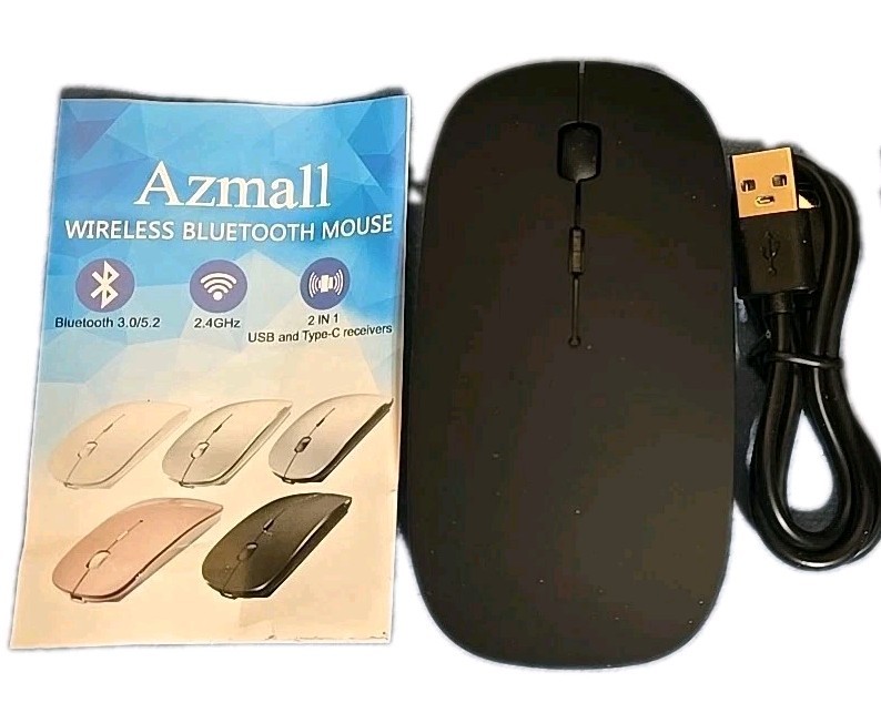 Azmall Wireless Mouse Black (New)