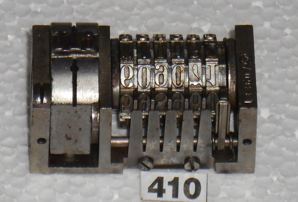 BOSTON | letterpress numbering machine | 410
