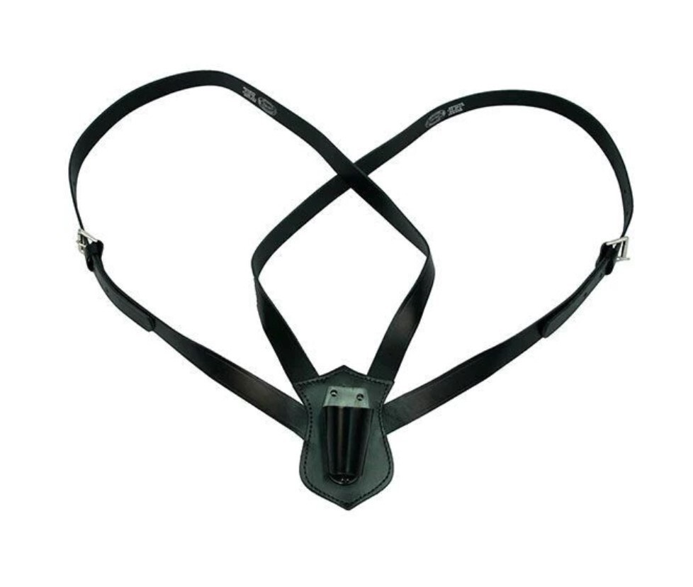 Jay-Pee Double Strap Adjustable Leather Parade Flag Carrier w/Cup Honor Guard