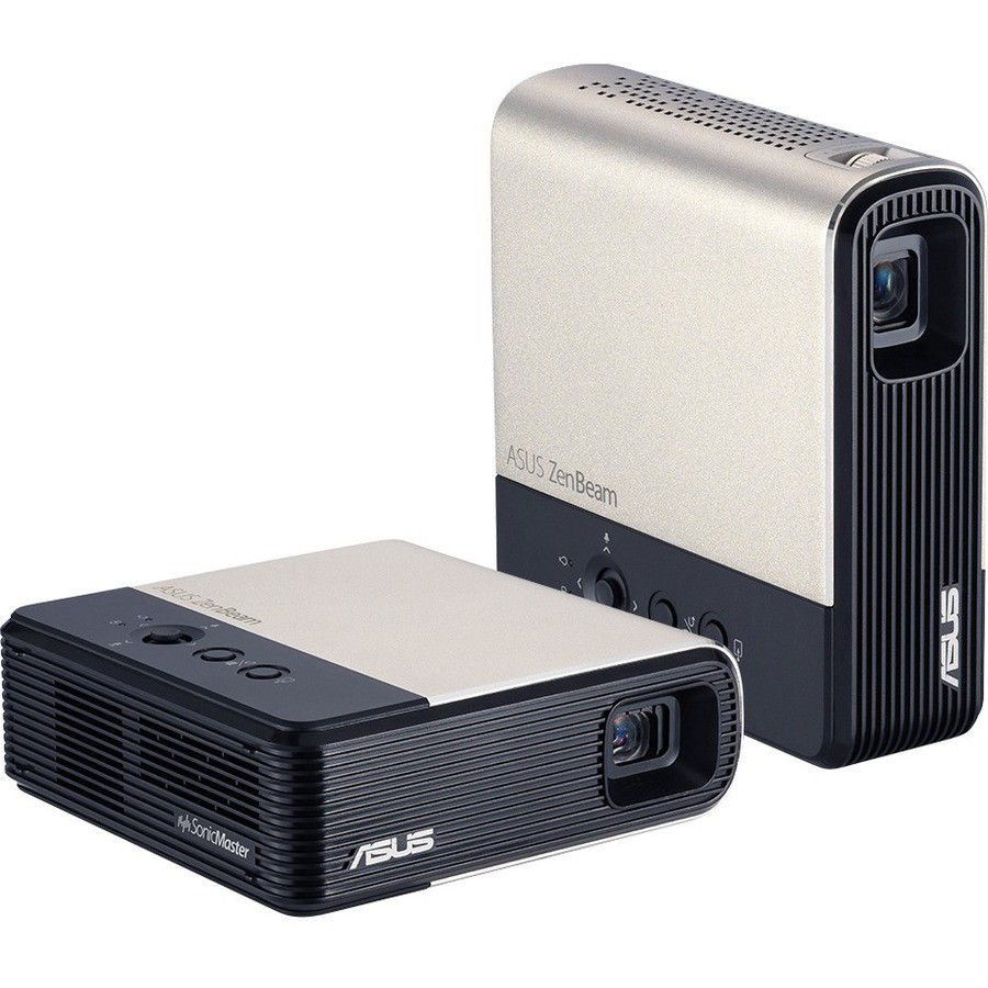 Asus ZenBeam E2 DLP Projector - 16:9 - Ceiling Mountable - Black, Gold