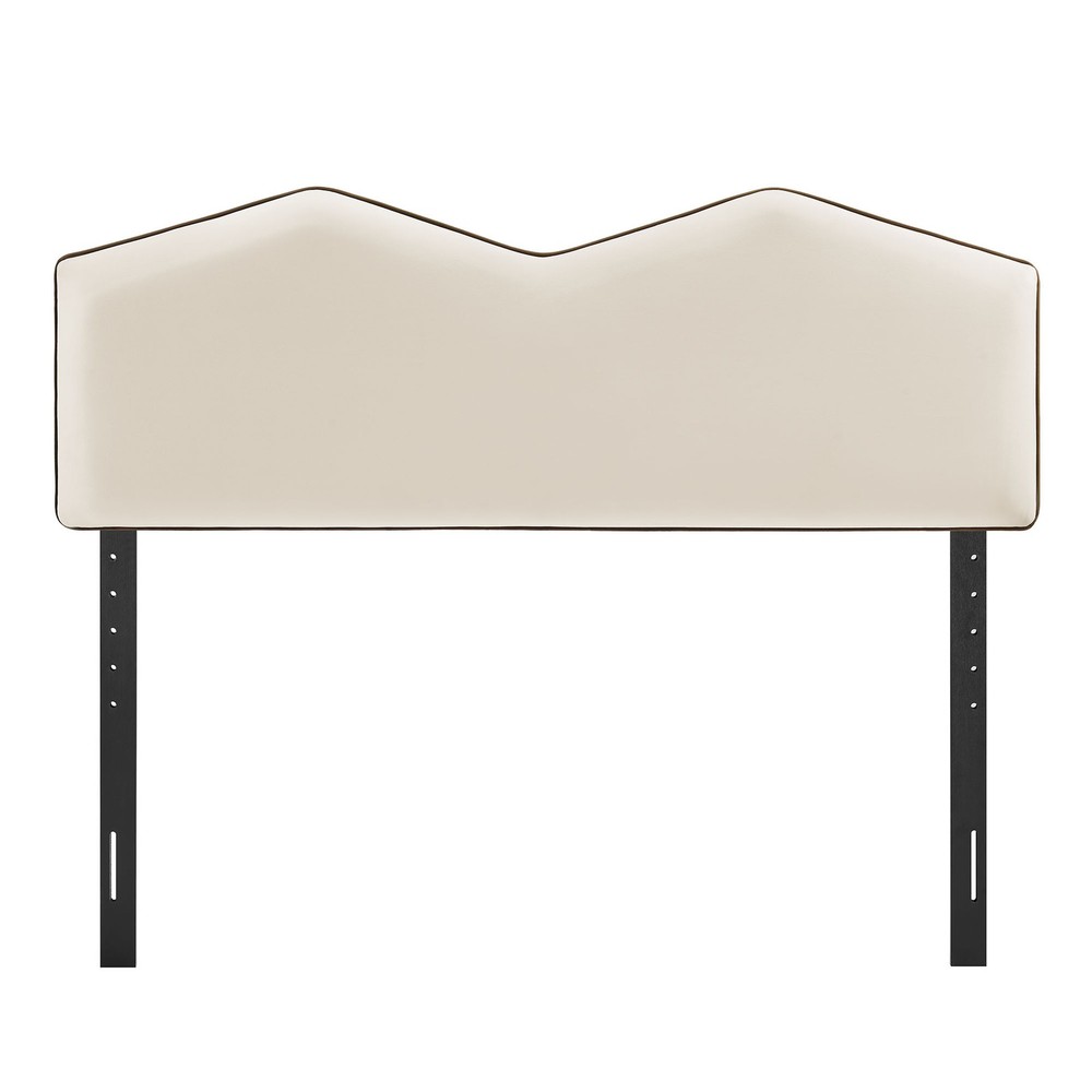 Cosette Performance Velvet Full Size Headboard in Alabaster