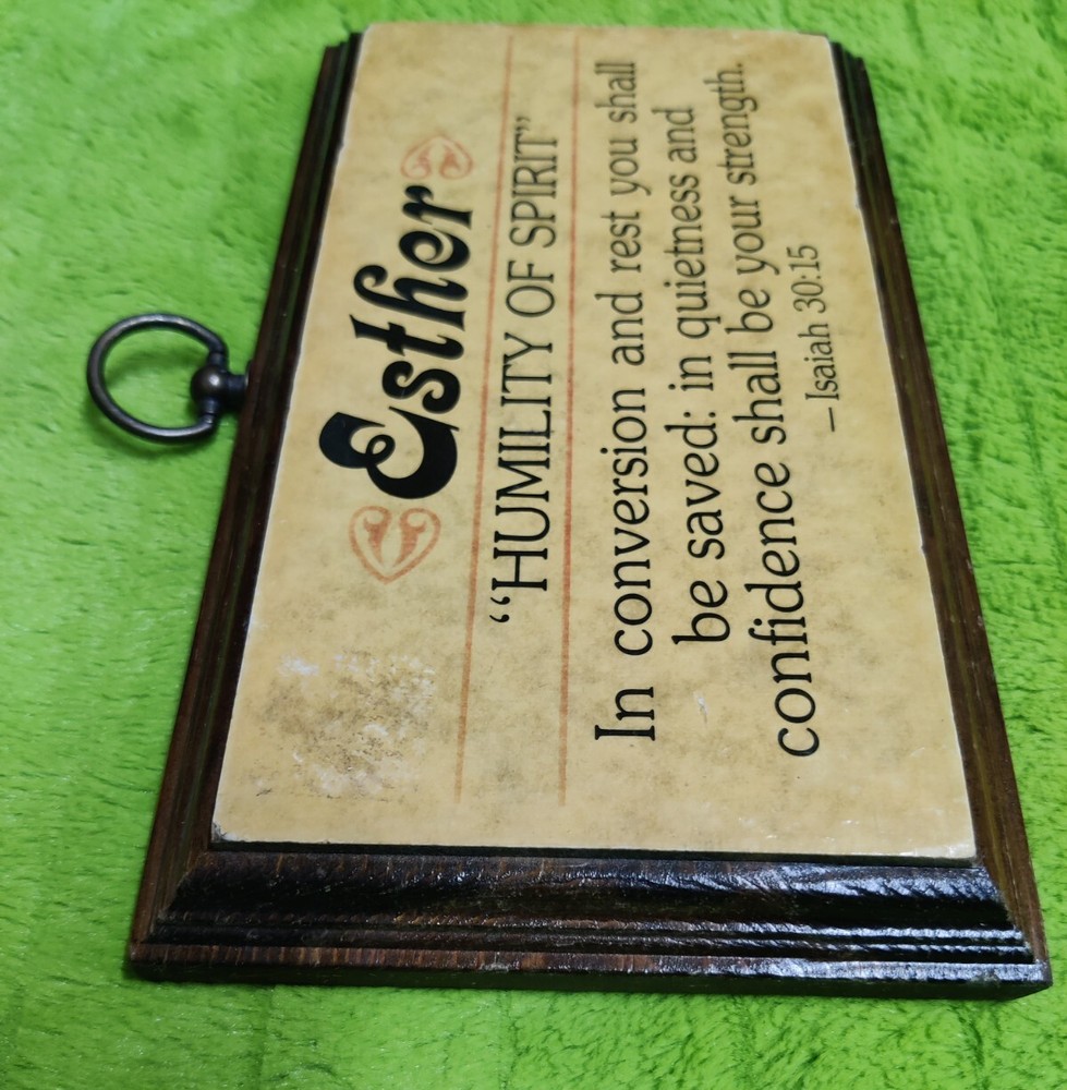 Religious Inspirational Solid Wood Name Plaque Isaiah 30