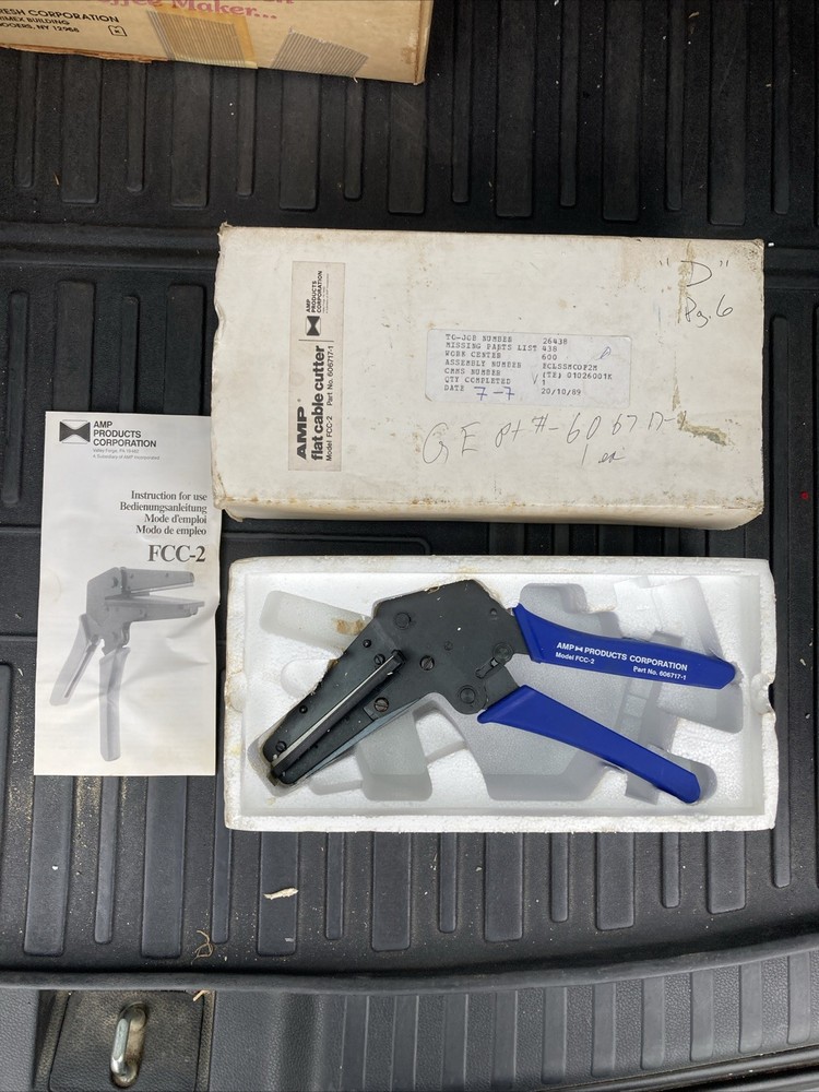 Flat Cable Cutters, AMP 606717-1 In Original Box
