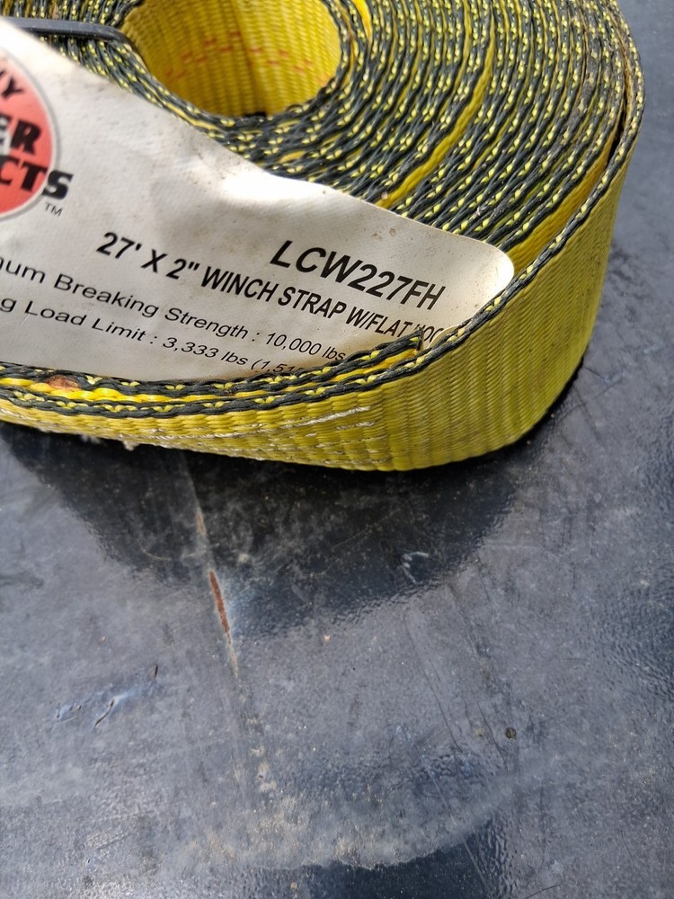RATCHET STRAP - 2" X 27' LONG - FLAT HOOK STYLE