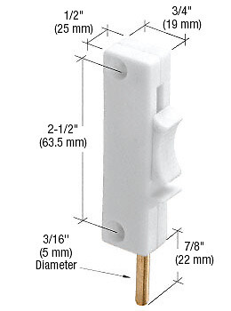 CRL S4544 White Sliding Window Lock