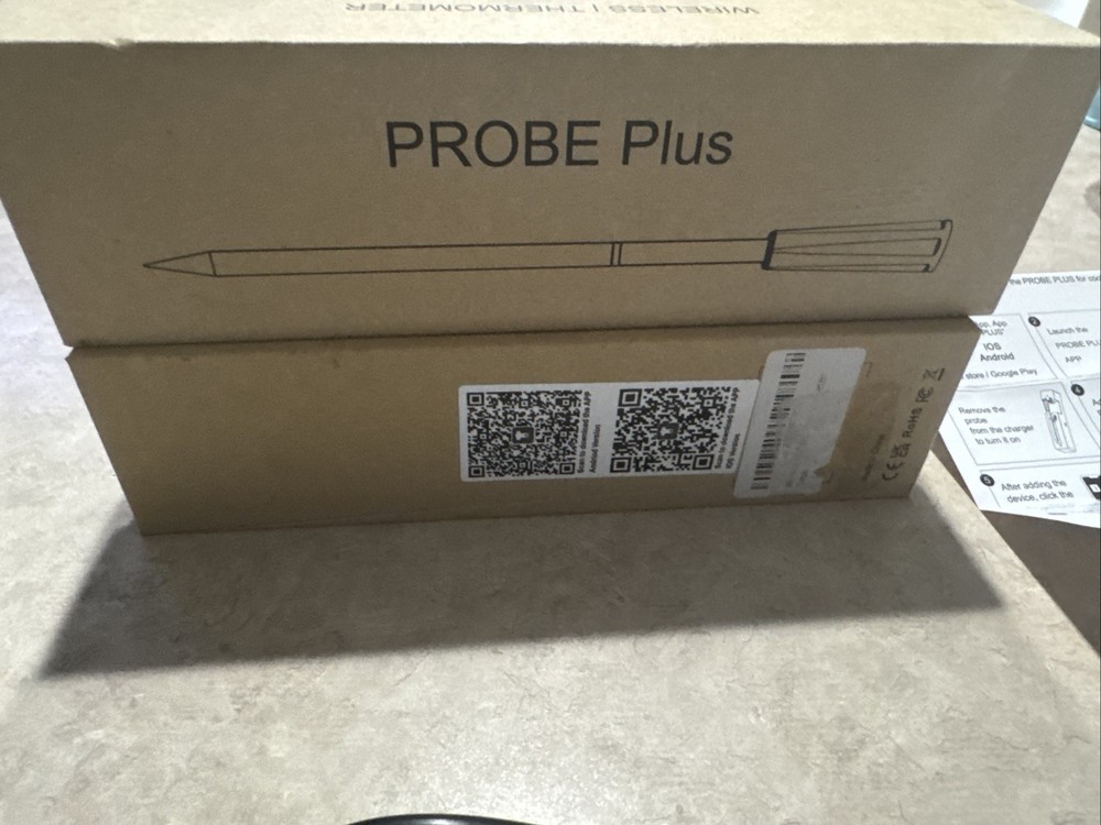 Probe Plus Smart Wireless Meat Thermometer Zero Wire with Bluetooth NEW SEALED