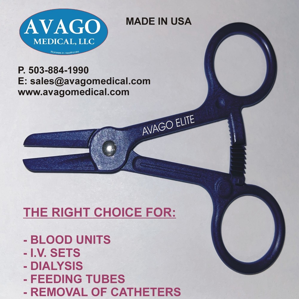 Tube Occluding Forceps, A-Clamps - (Blue), 500 pcs/Bulk