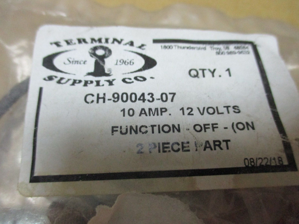 CH-90043-07 PUSH BUTTON MOMENTARY SWITCH FIRE TRUCKS NEW