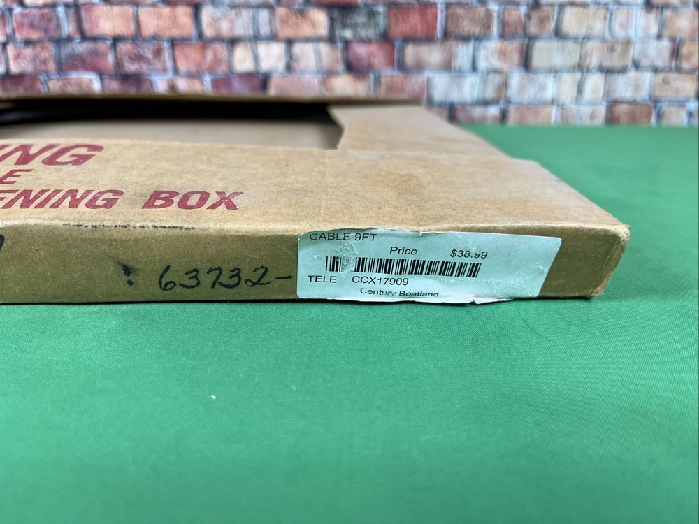 MORSE CONTROL CABLE ASSEMBLY KM63732-0, TELEFLEX CCX17909 9FT. 9'