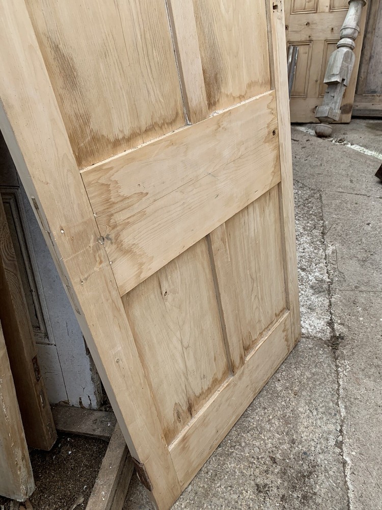 RECLAIMED - STRIPPED PINE - 4 PANEL - OLD FRONT DOOR (Victorian / Vintage)