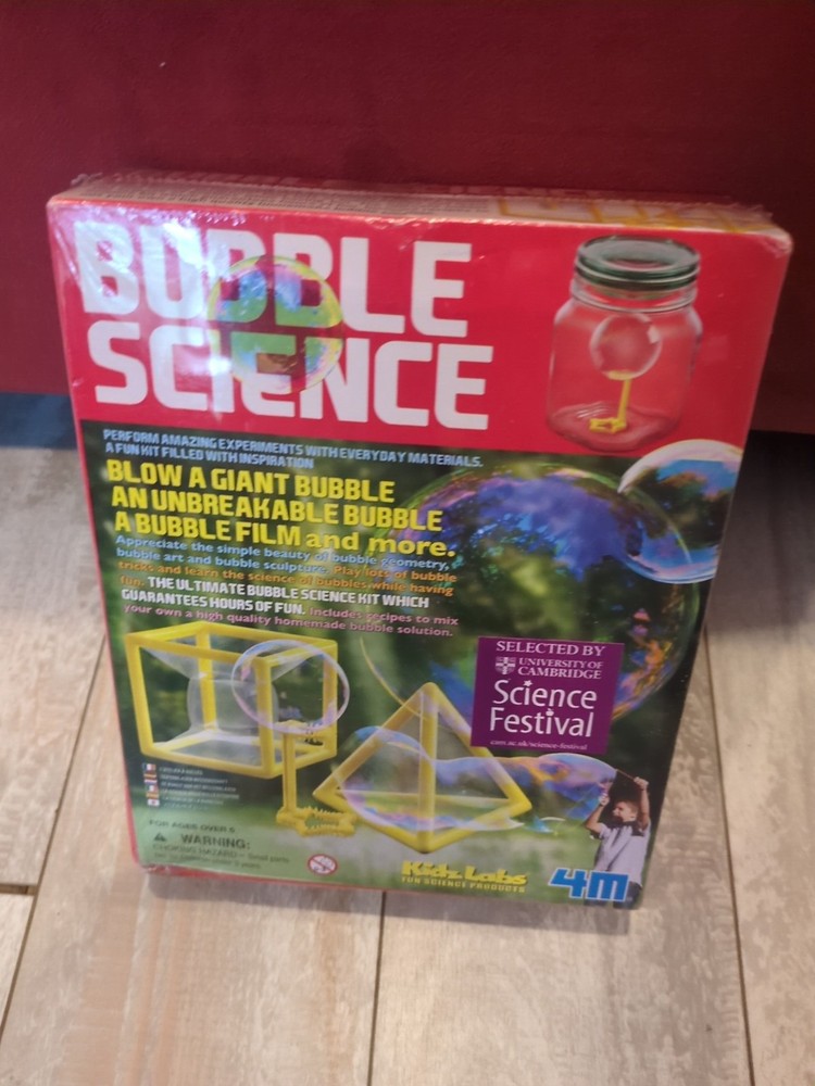 BUBBLE SCIENCE KIT 4M Kidz Labs Educational Sealed