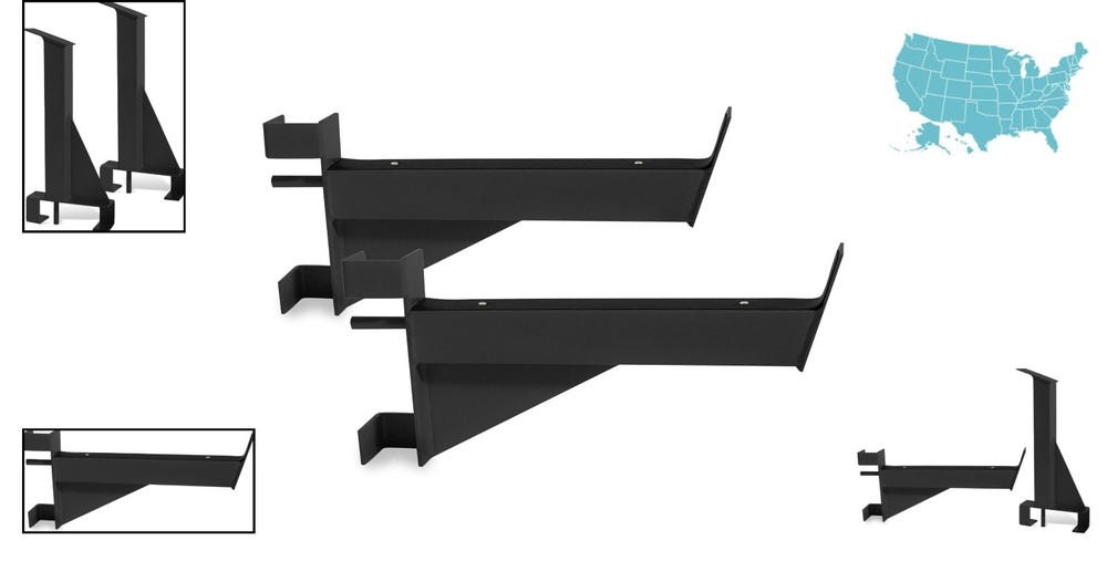 Robust Spotter Arms with Rubber Padding - Secure Lift Support for Heavy Training