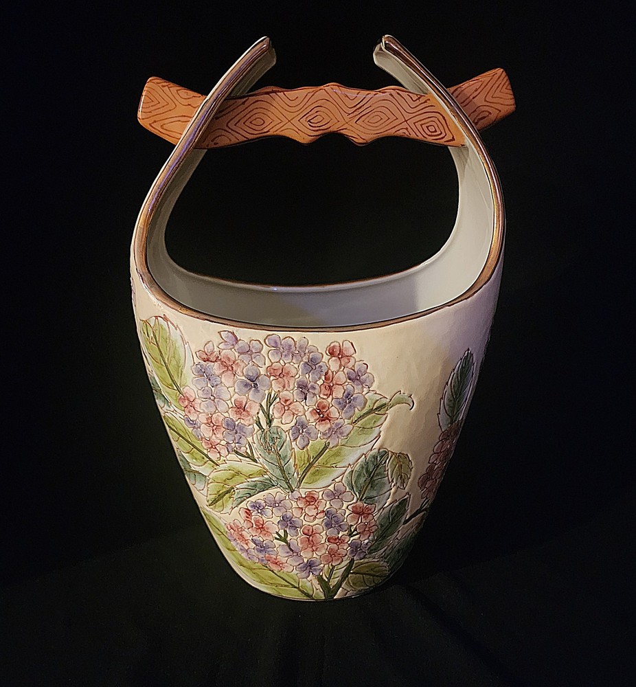 VTG Chinoiserie Ceramic Water Carrier