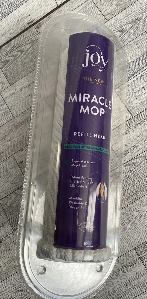 NEW Joy Mangano The New Miracle Mop Refill Replacement Head  Braided Microfiber