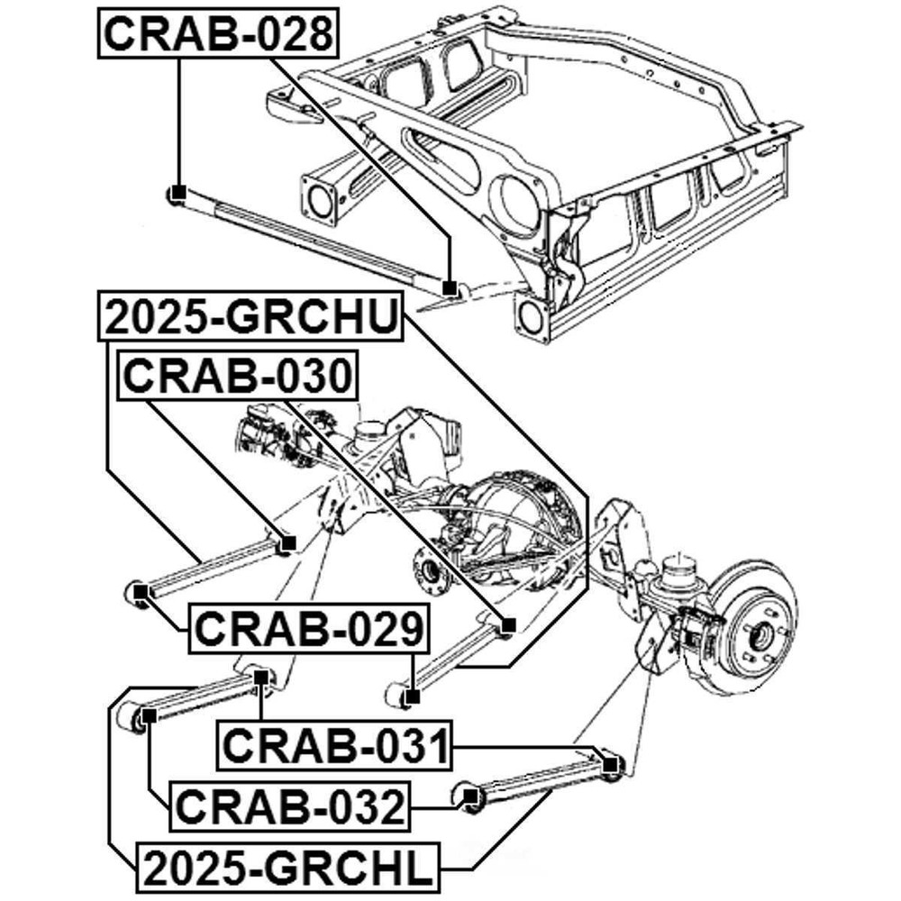 Lateral Arm Bushing Febest CRAB-030