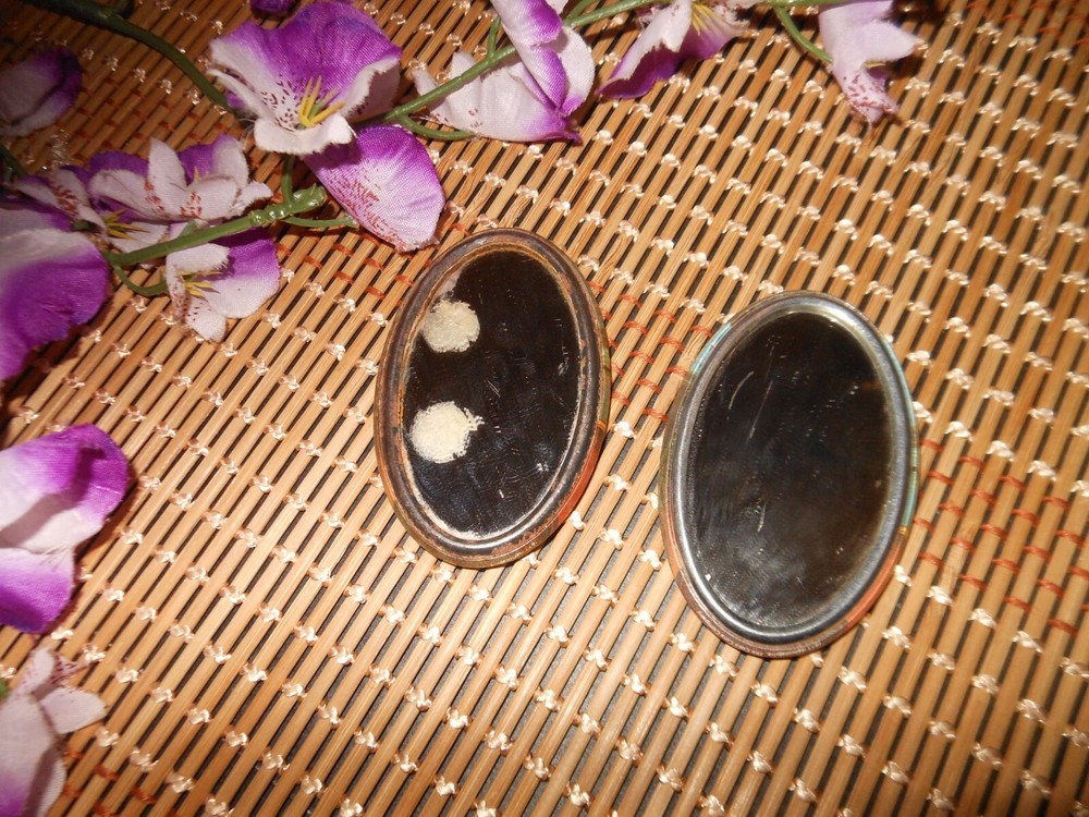 2 Vintage Coca Cola Oval Mirrors
