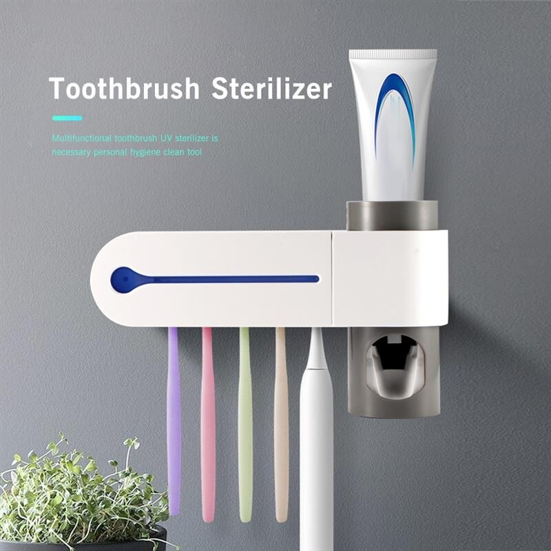 Antibacterial 2 in 1 Light Ultraviolet Toothbrush Sterilizer - Automatic Toot