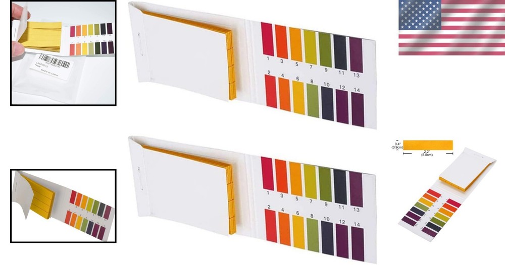 Comprehensive pH Strips (160 Count) for Soil, Water, and More