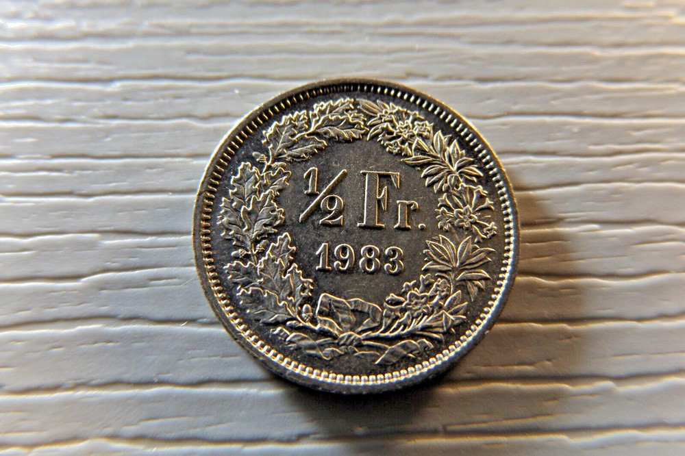 SWITZERLAND 1983  1/2 Franc