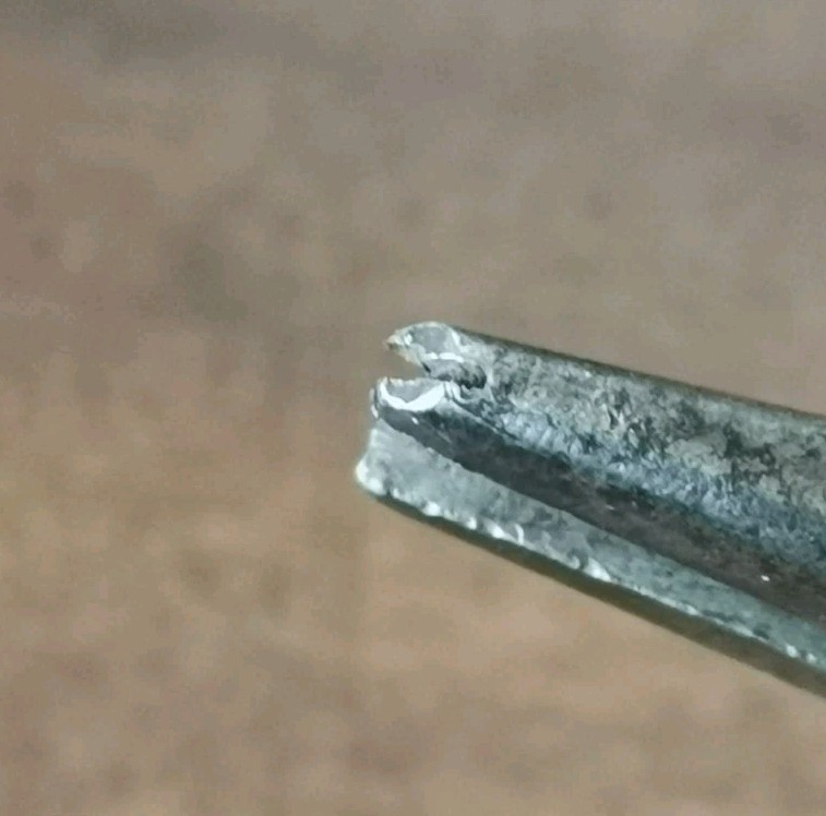 Vintage modified pliers, 5 1/8" long.