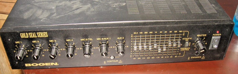 Bogen GS-250D Gold Seal 250W Equalizer Amplifier