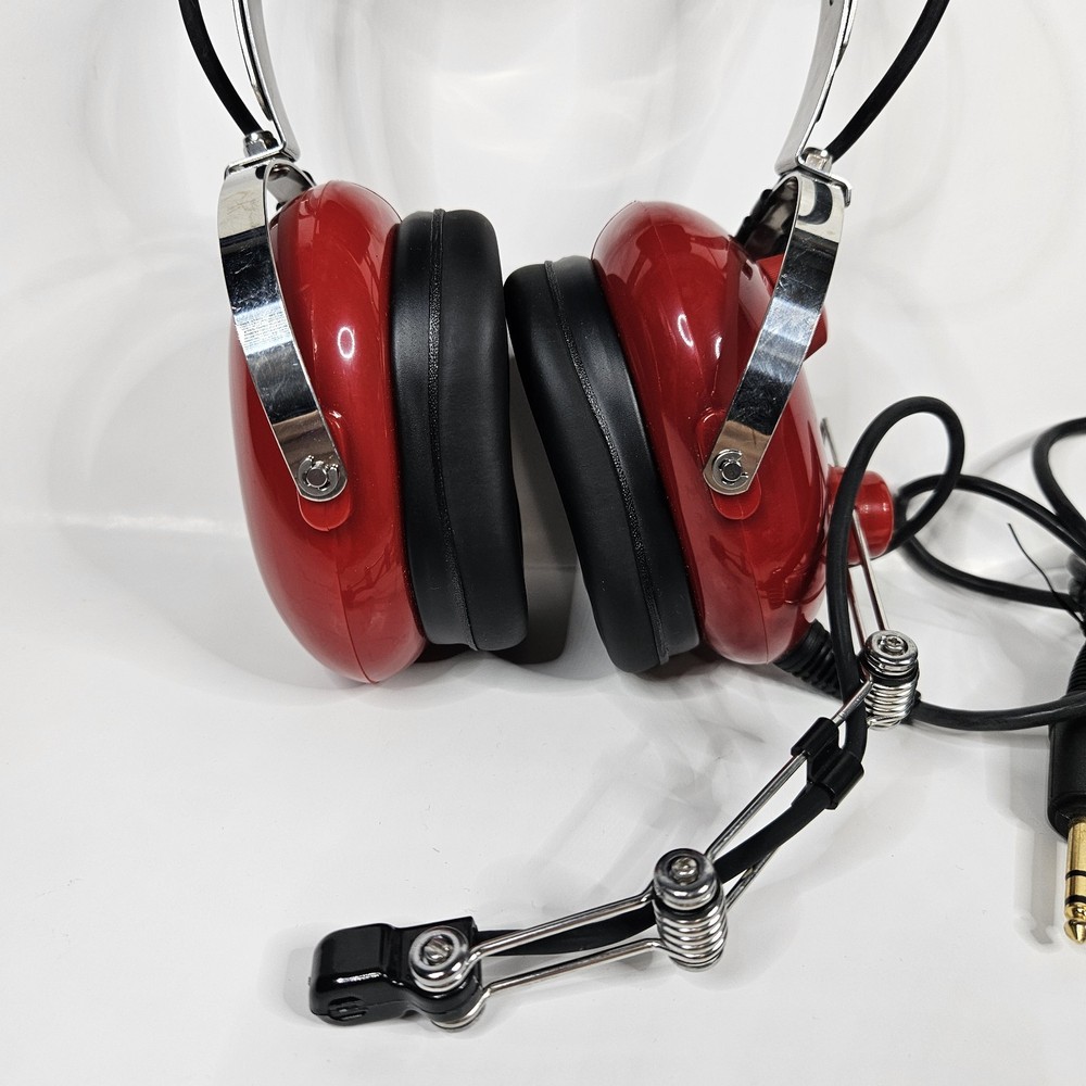 AVCOMM AC-250PNR Red Headset Bundle With Accessories #1