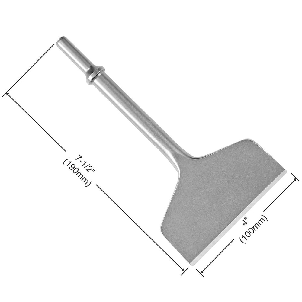 SPKLINE 4 Inch Wide Air Chisel Bit, Pneumatic Tile 4 Bit
